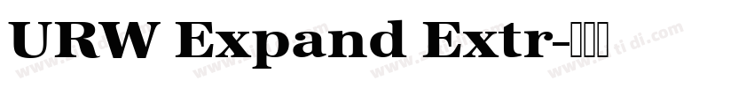 URW Expand Extr字体转换
